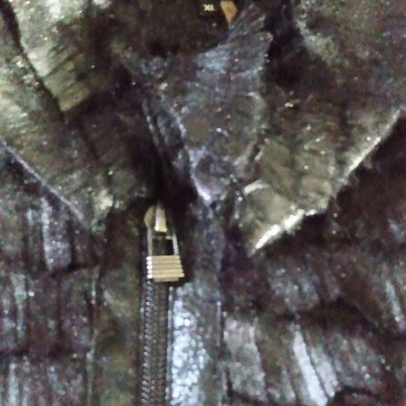 600 West Women's Black Layered Lock Zipper Vest Size XL - Picture 5 of 8